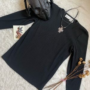 Vintage 90s black long sleeve versatile kathie lee top